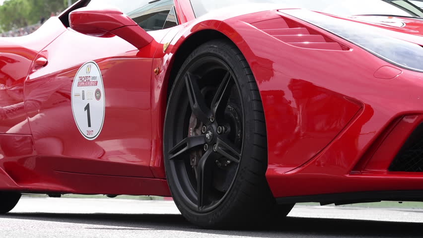 Red Convertible Fast Sports Car Stock Footage Video (100